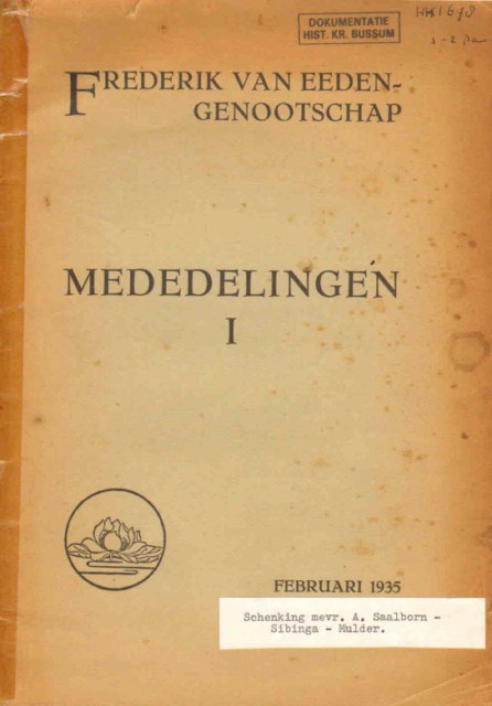 Frederik van Eeden-Genootschap (document)